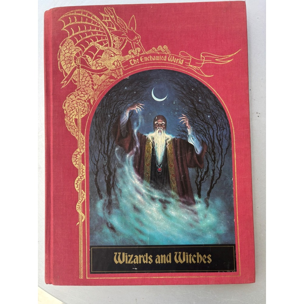 Wizards and Witches The Enchanted World Time-Life Books 1984 Hardcover Red Gilt